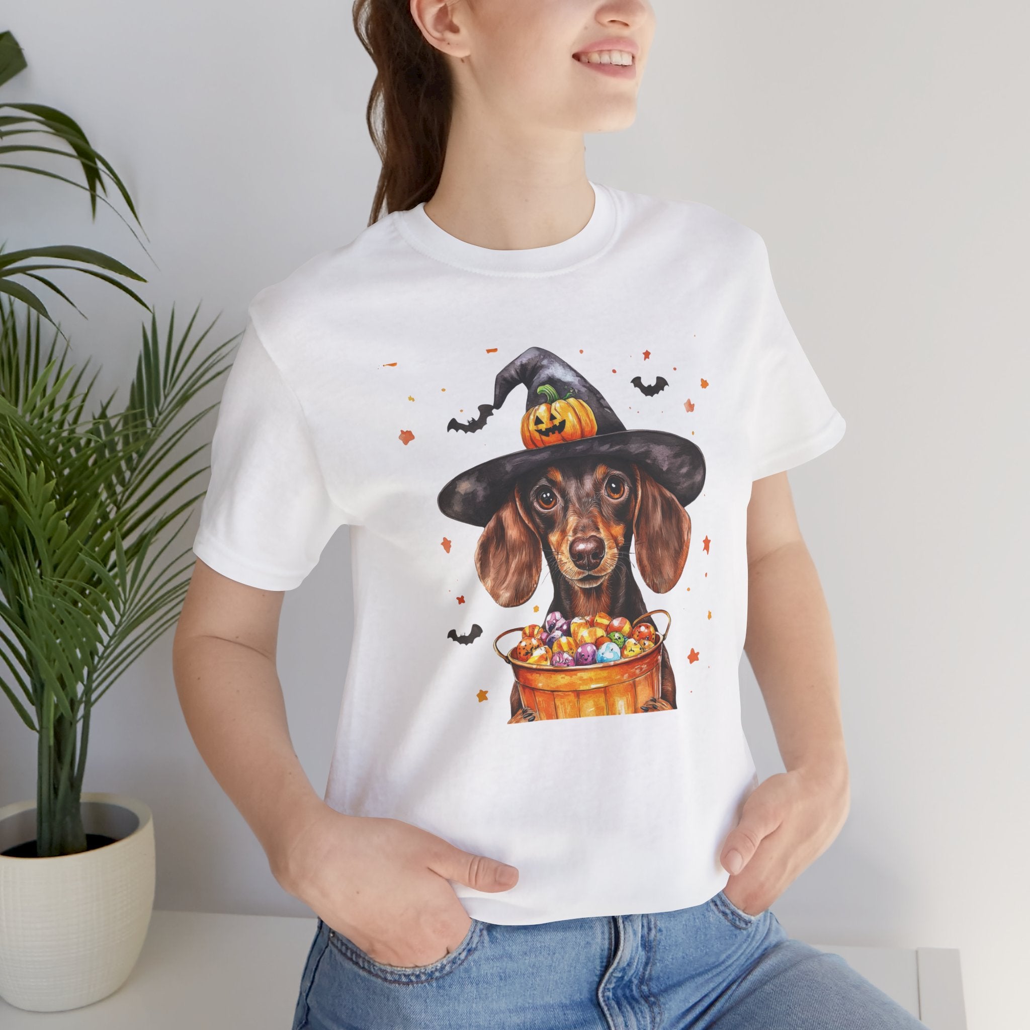 Brown Dachshund Bewitched Tee