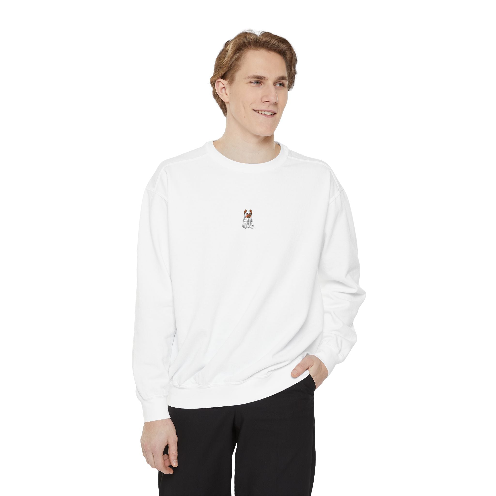Yorkie Haunted Howler Crew Neck