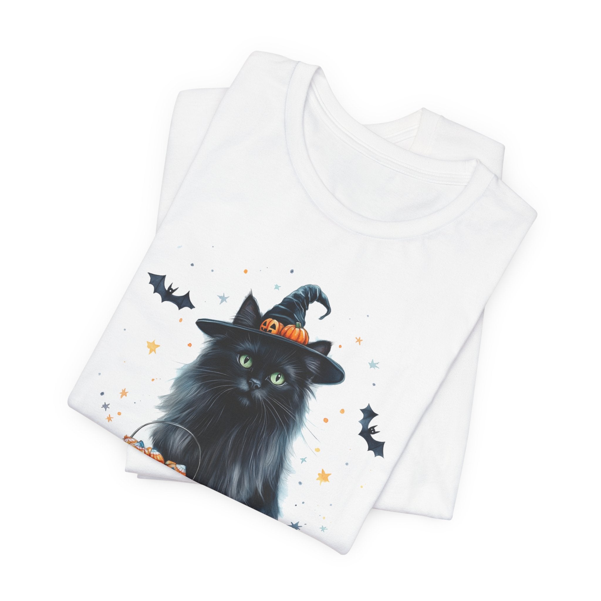 Longhair Black Cat Bewitched Tee