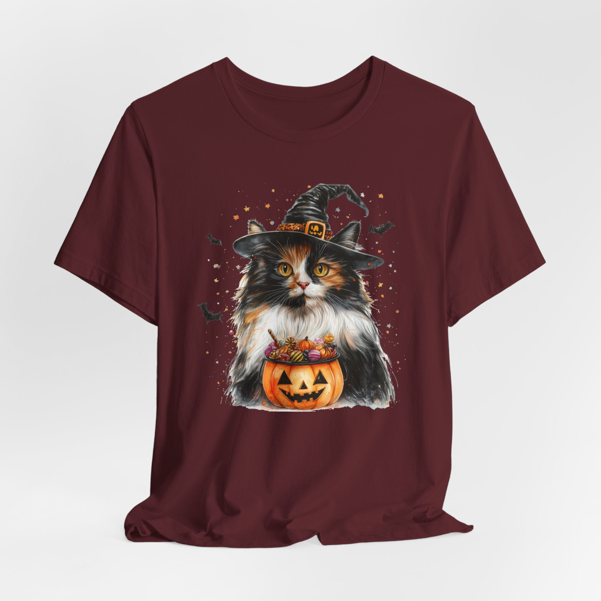 Longhair Calico Cat Bewitched Tee