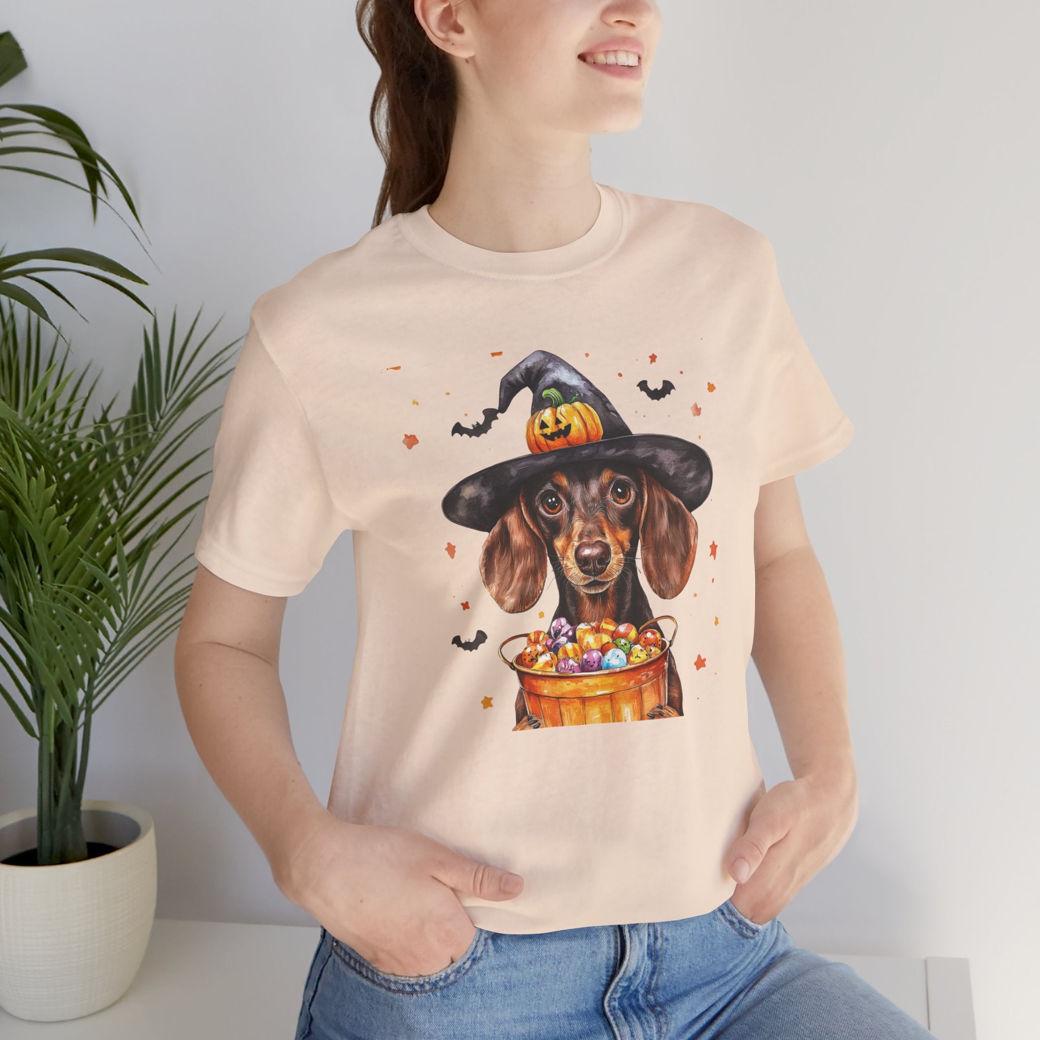 Brown Dachshund Bewitched Tee