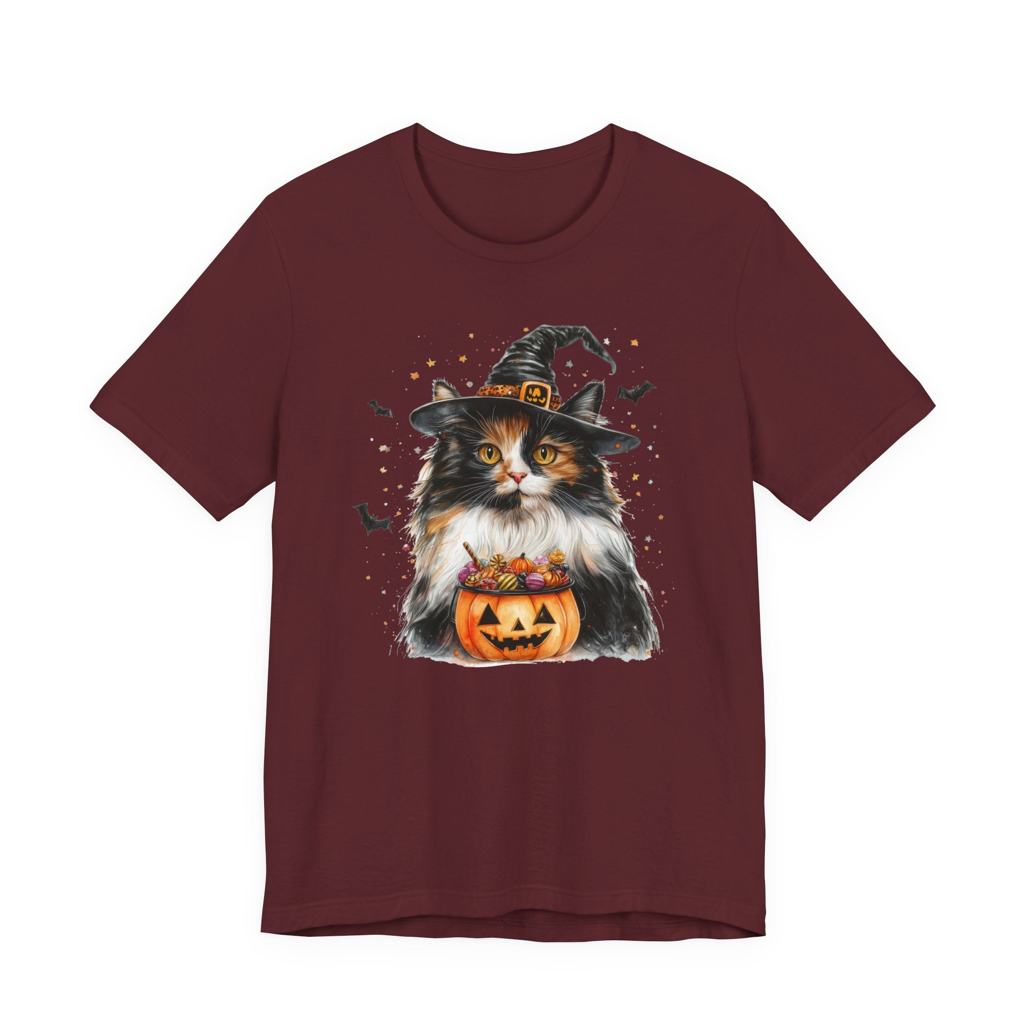 Longhair Calico Cat Bewitched Tee