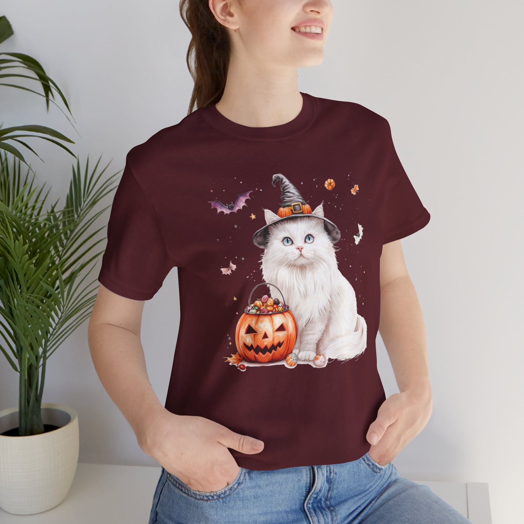 Longhair White Cat Bewitched Tee