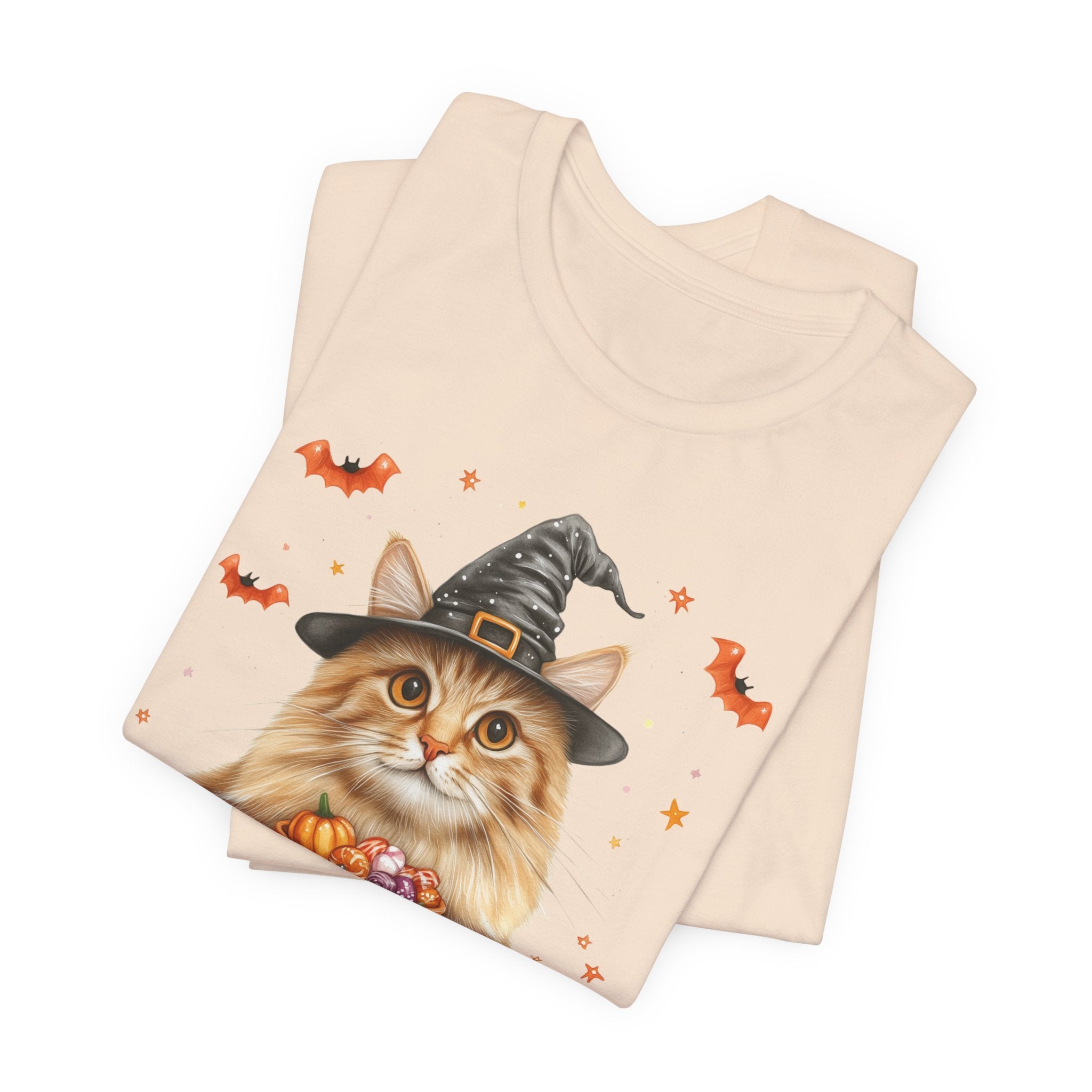 Longhair Orange Tabby Cat Bewitched Tee