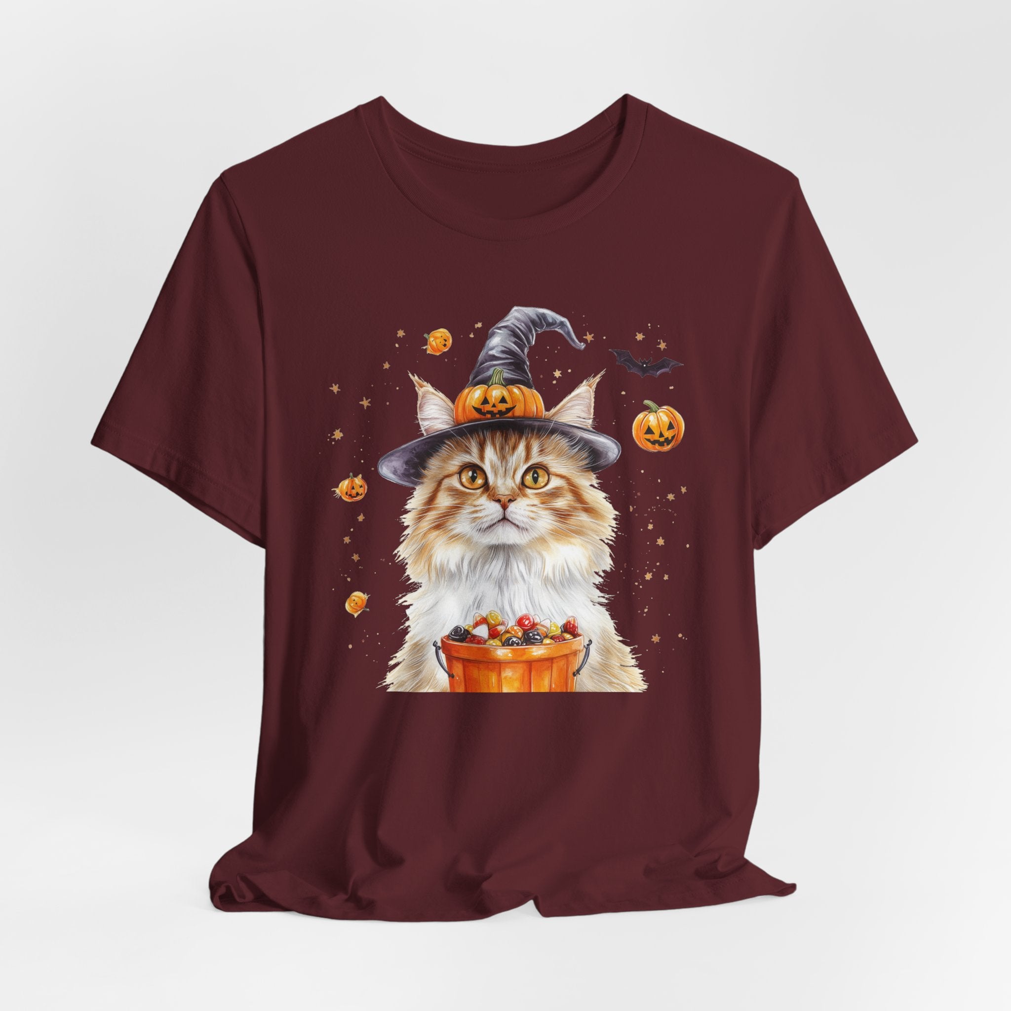 Longhair Orange Tabby Cat II Bewitched Tee