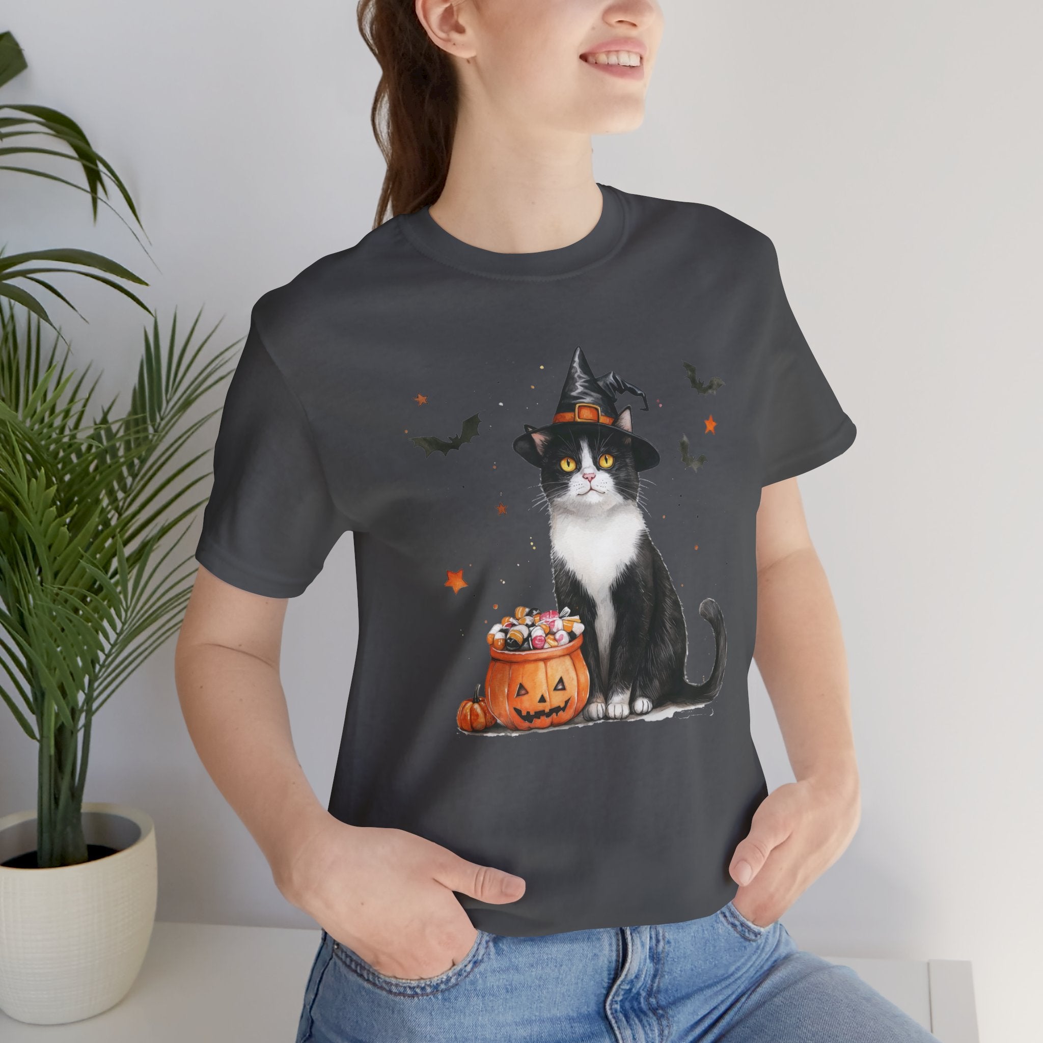 Shorthair Tuxedo Cat Bewitched Tee