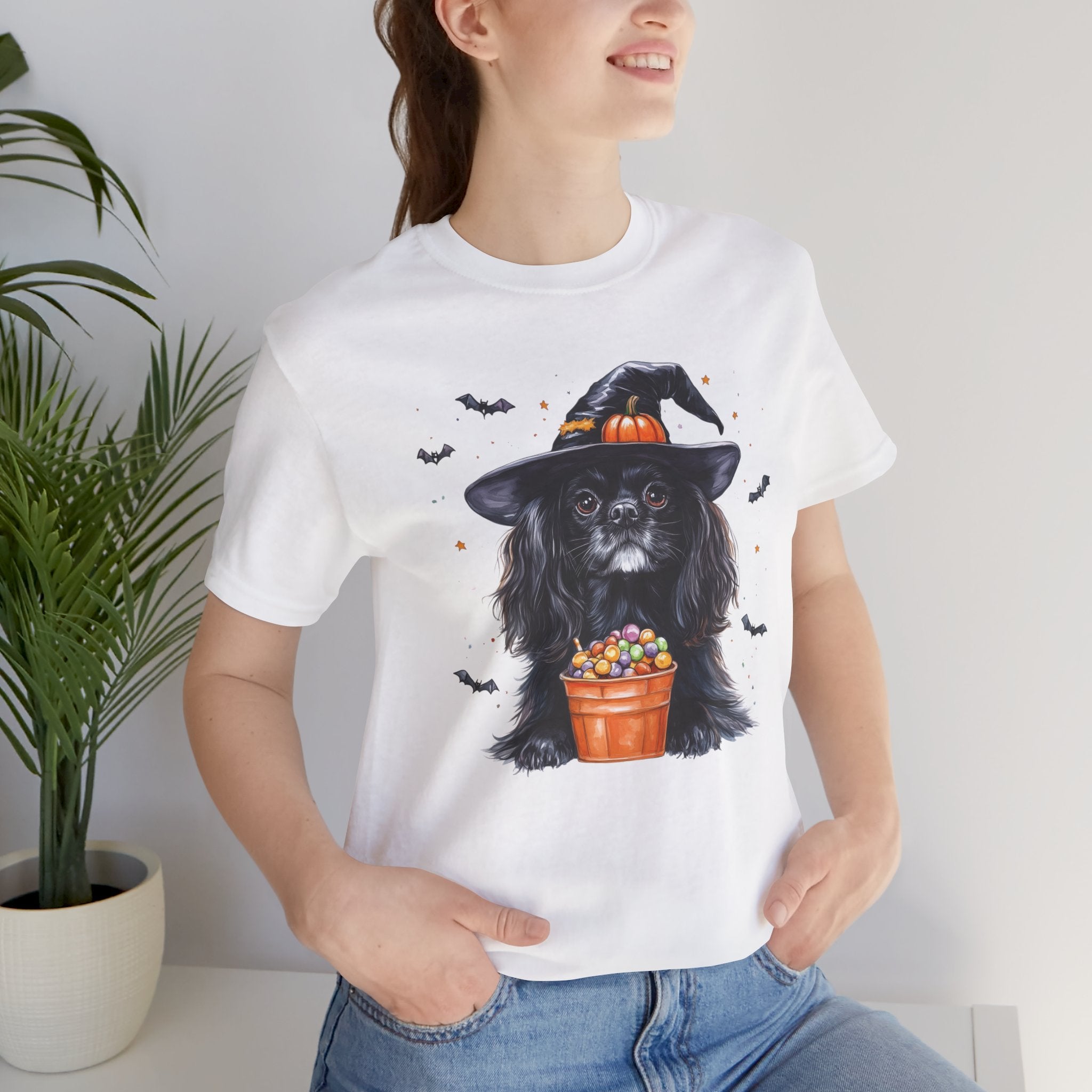Black King Charles Cavalier Bewitched Tee