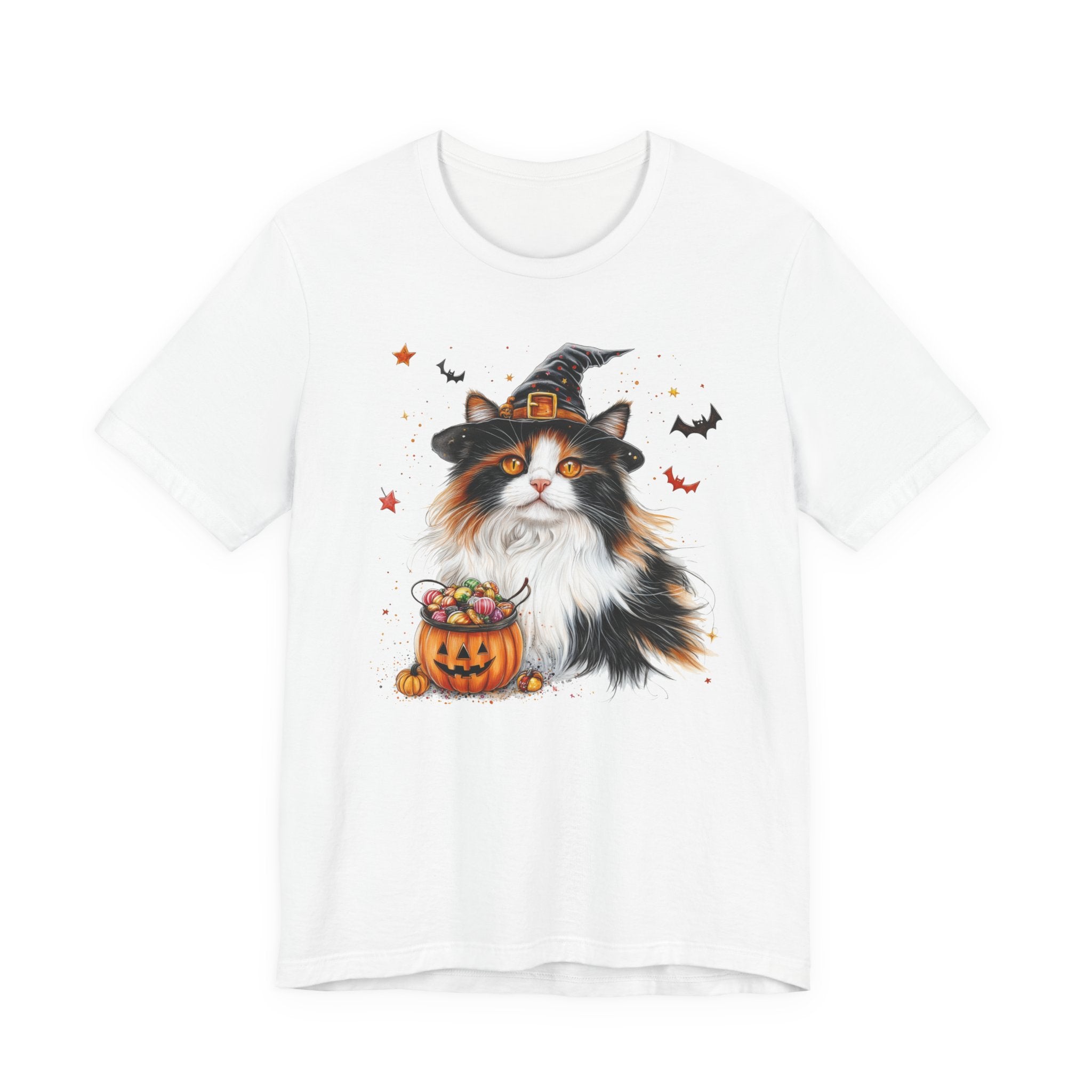 Longhair Calico Cat II Bewitched Tee