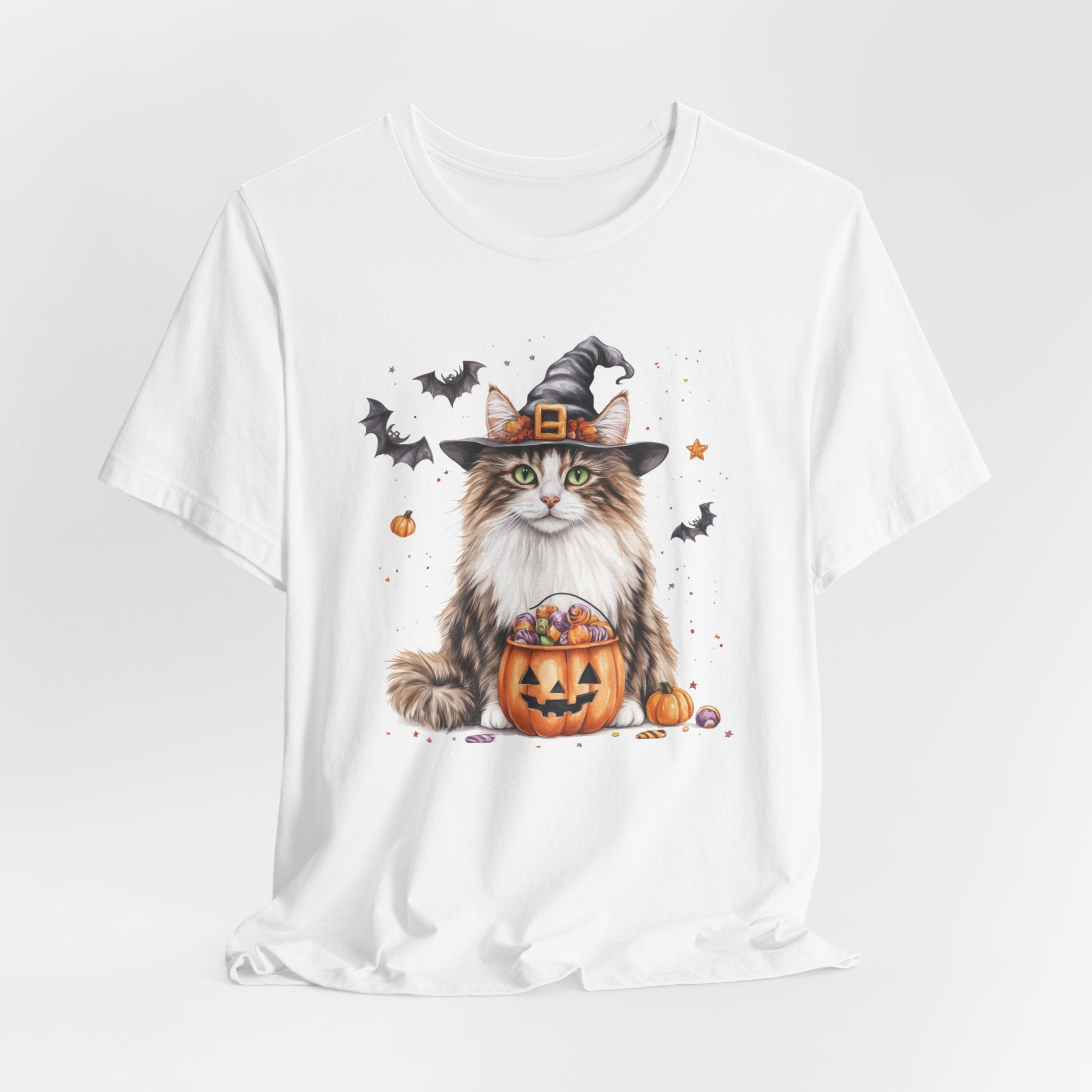 Longhair Tabby Cat Bewitched Tee