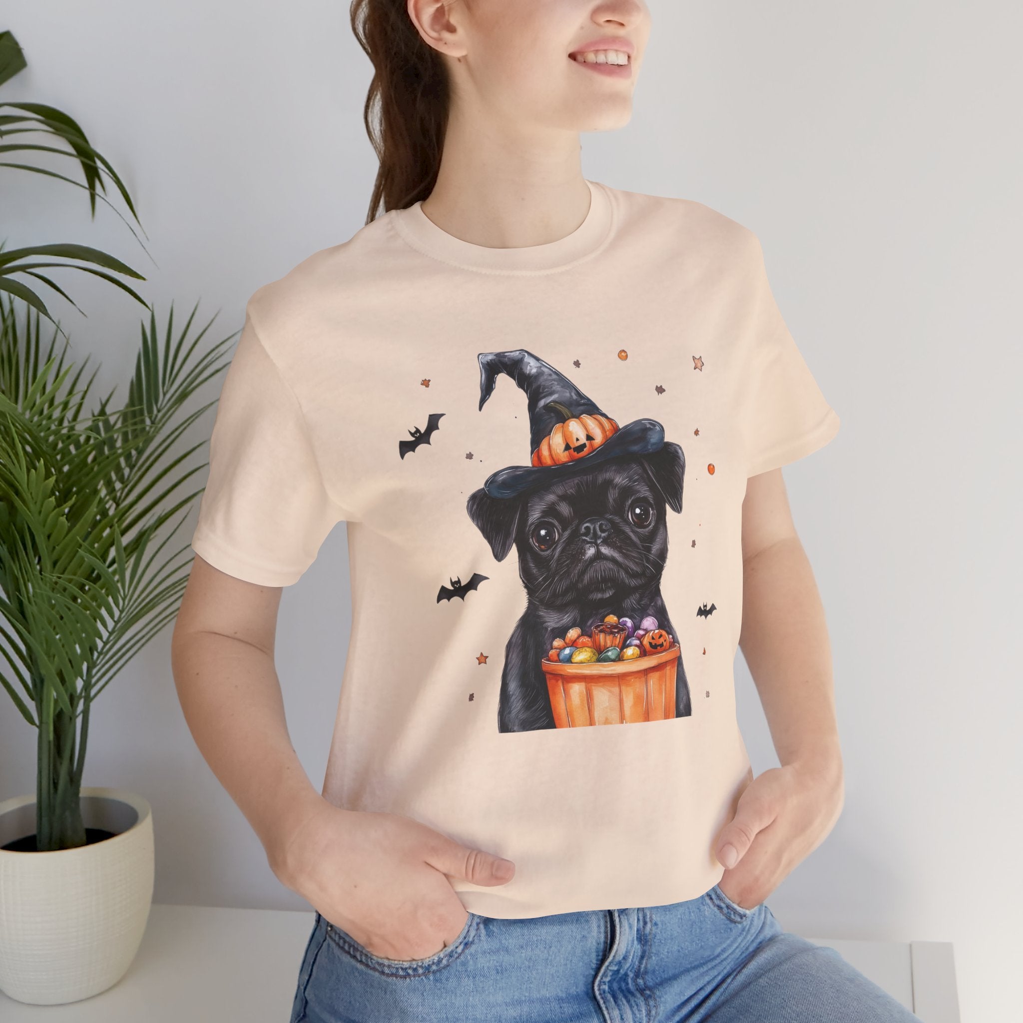 Black Pug Bewitched Tee