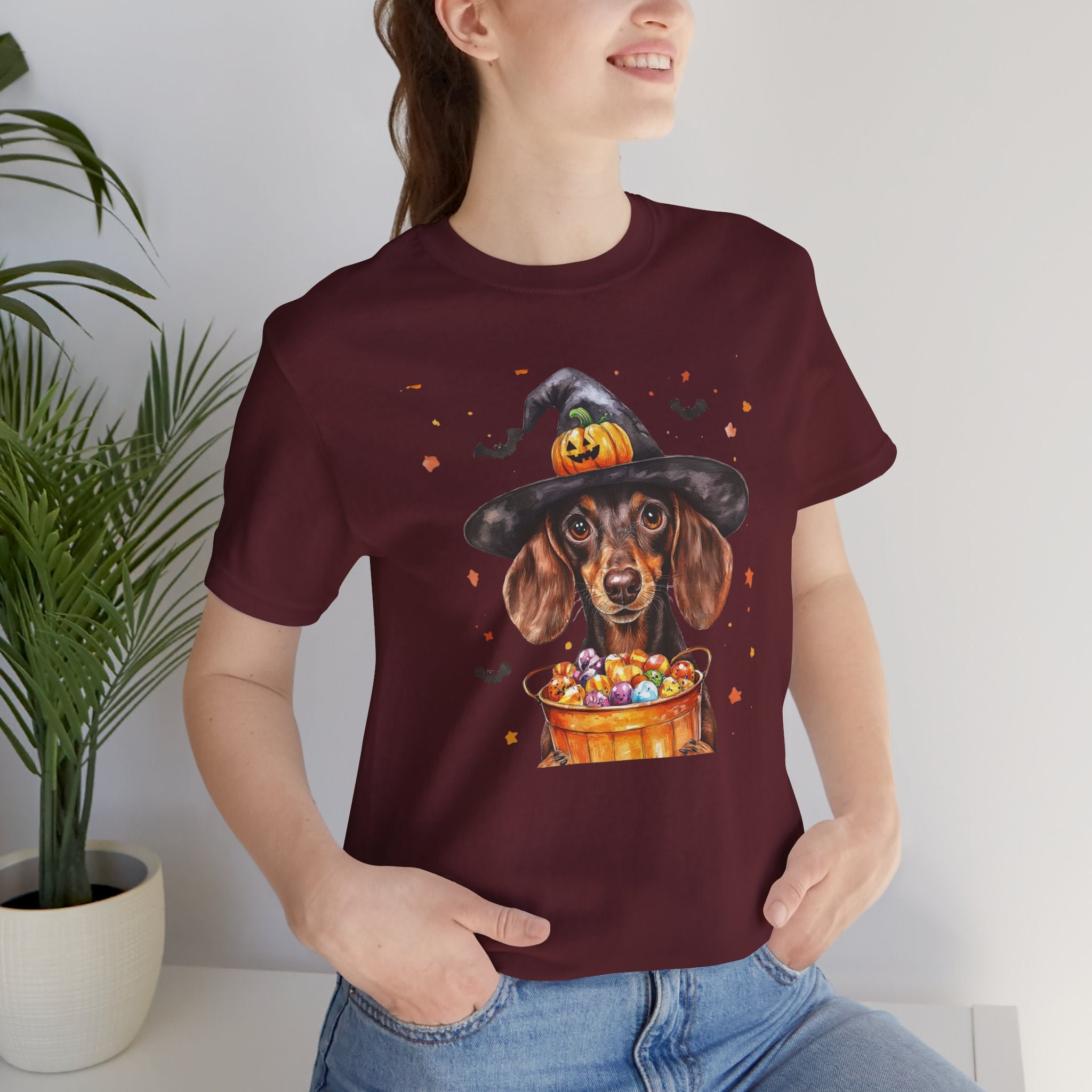 Brown Dachshund Bewitched Tee