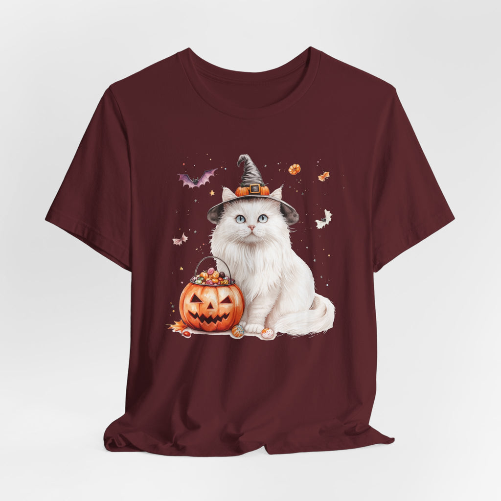 Longhair White Cat Bewitched Tee