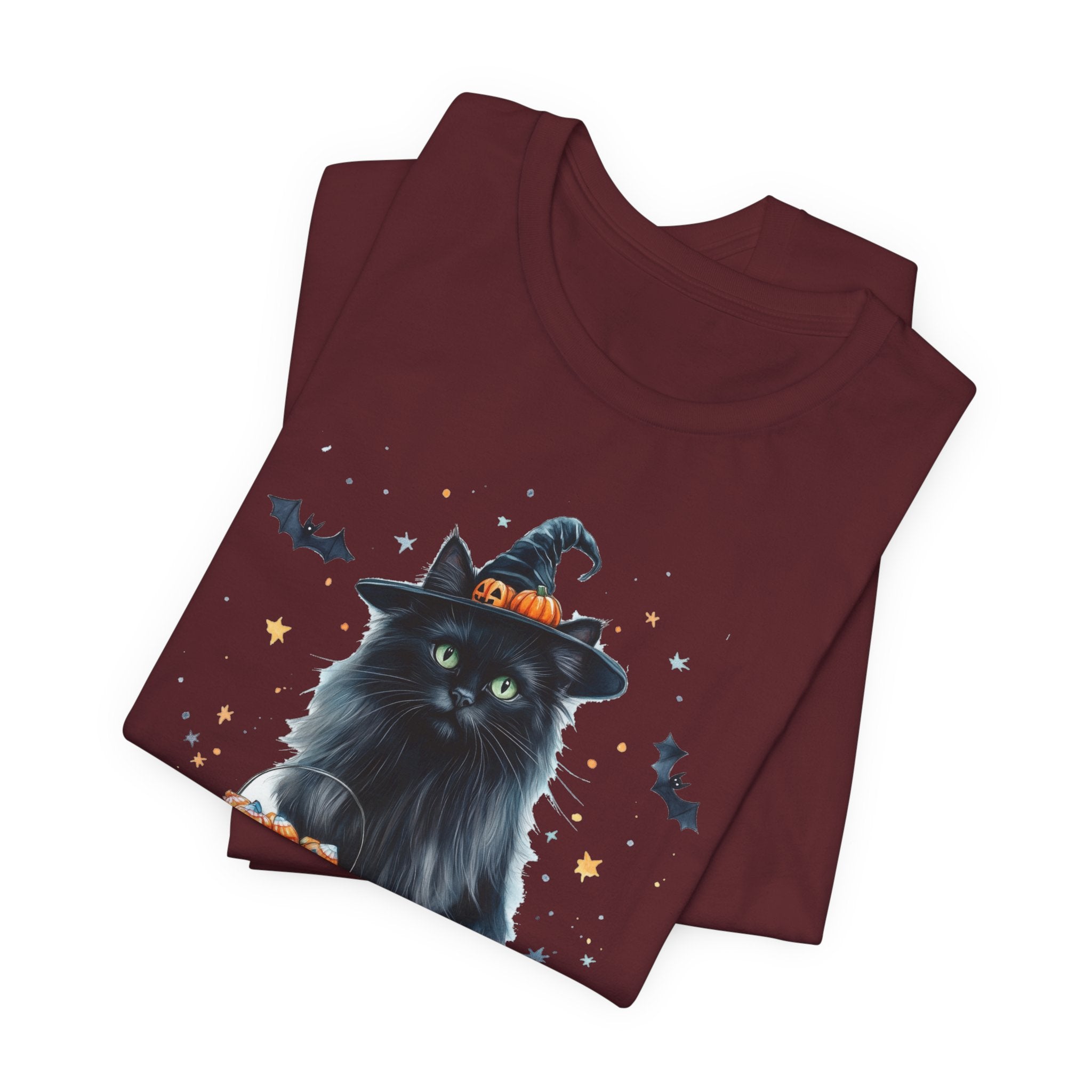Longhair Black Cat Bewitched Tee