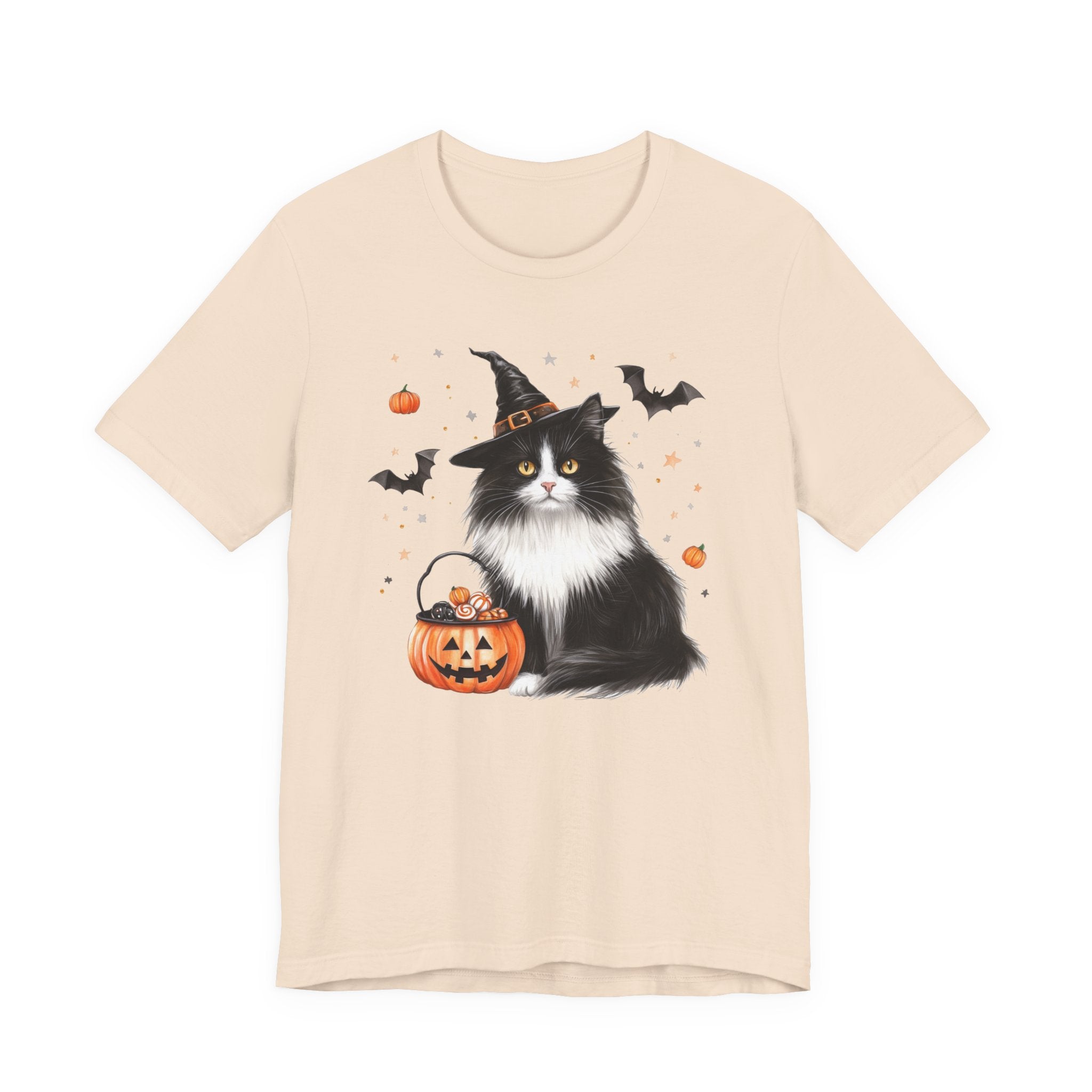 Longhair Tuxedo Cat Bewitched Tee