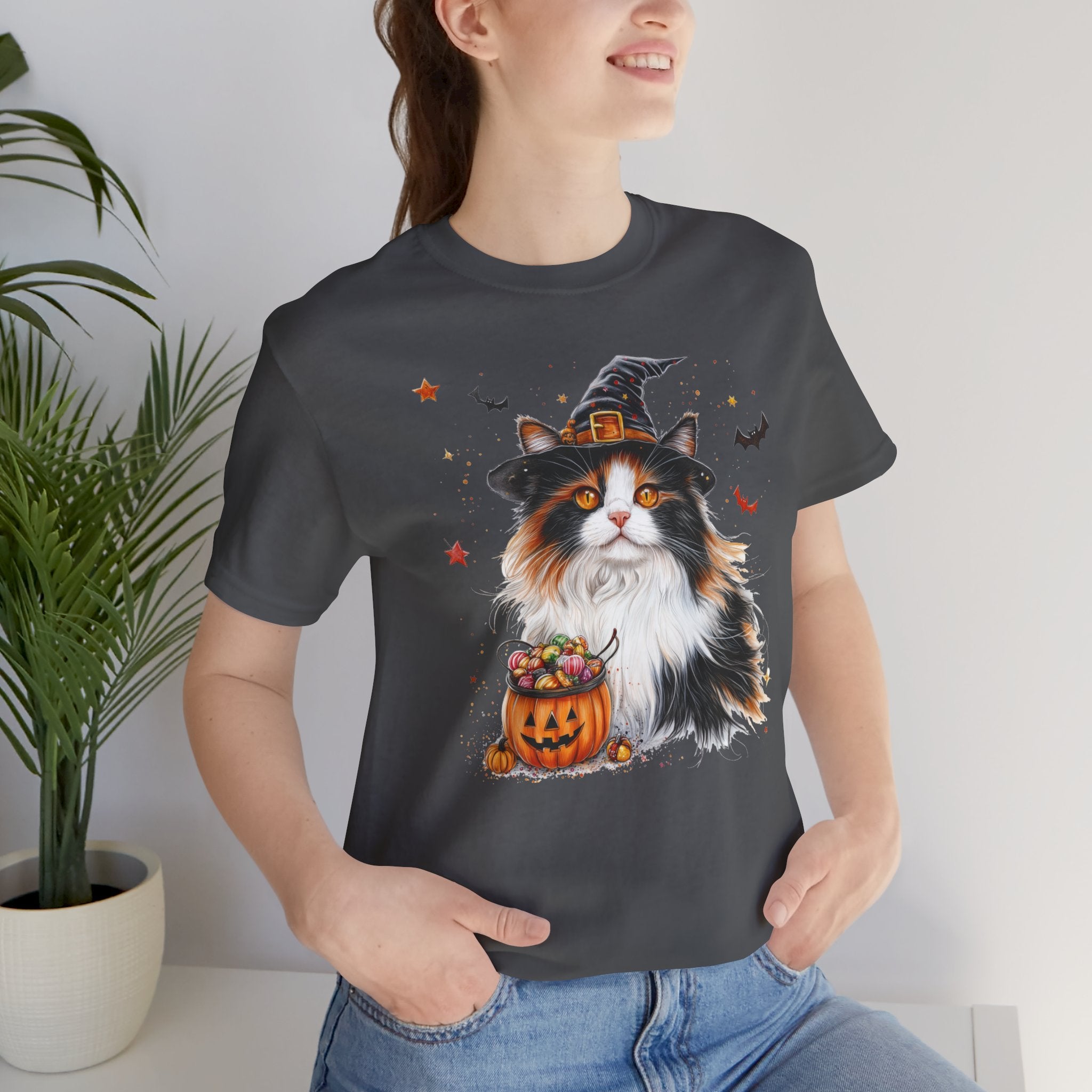 Longhair Calico Cat II Bewitched Tee