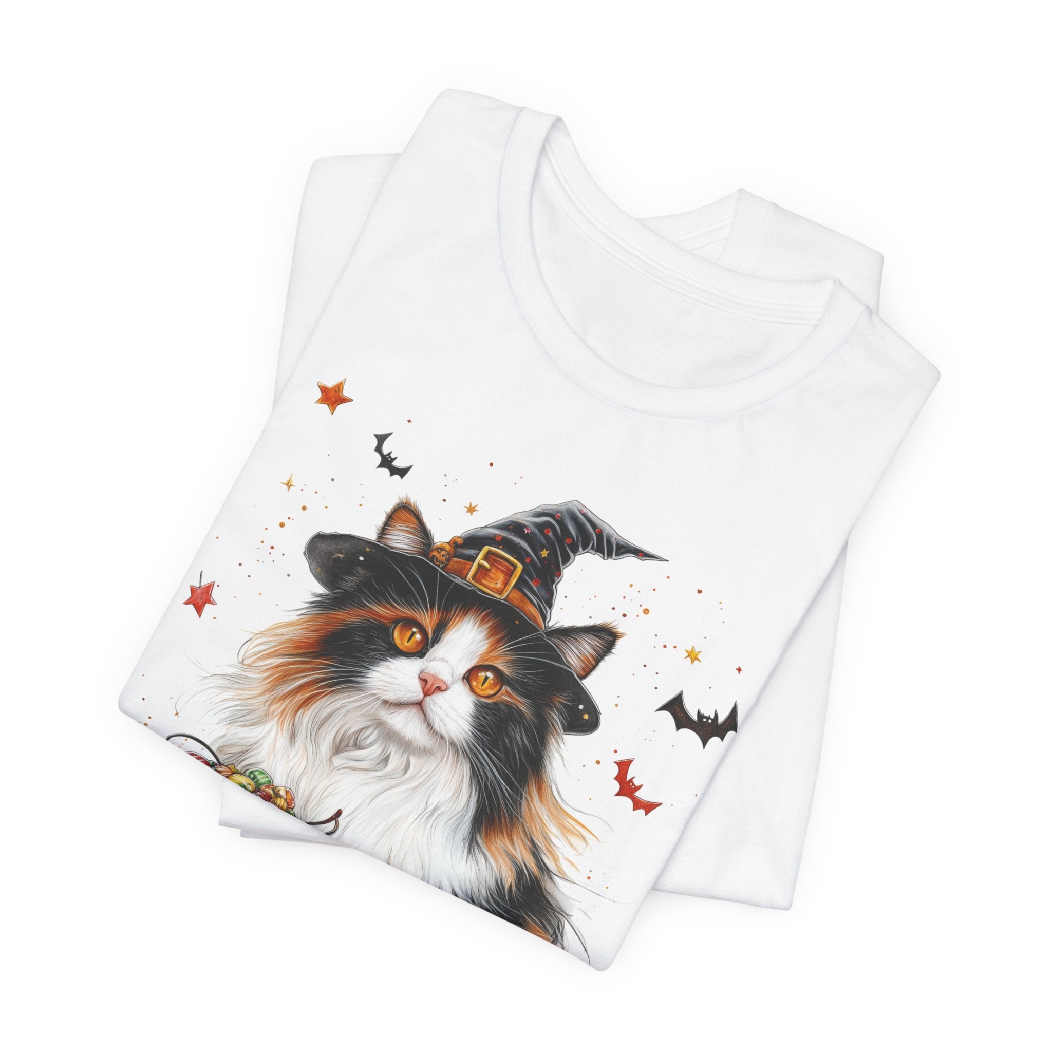 Longhair Calico Cat II Bewitched Tee