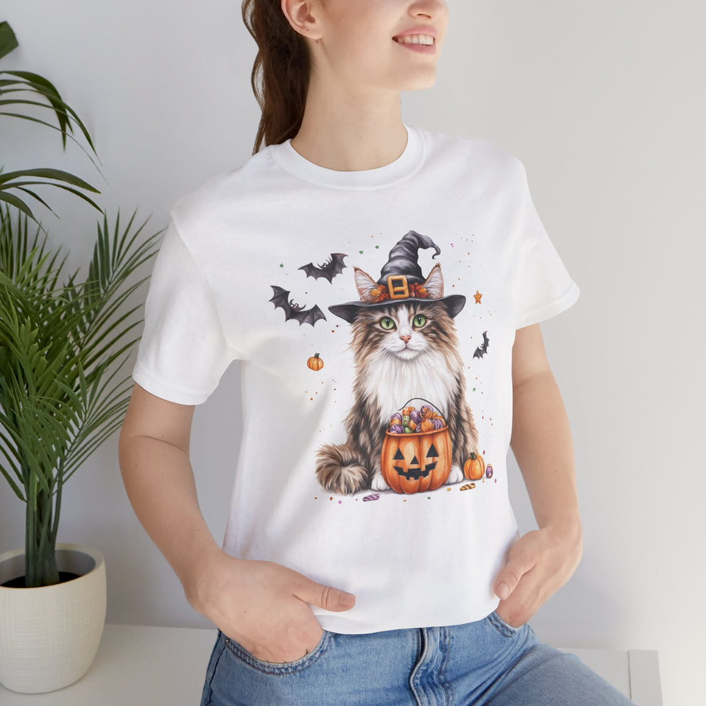 Longhair Tabby Cat Bewitched Tee