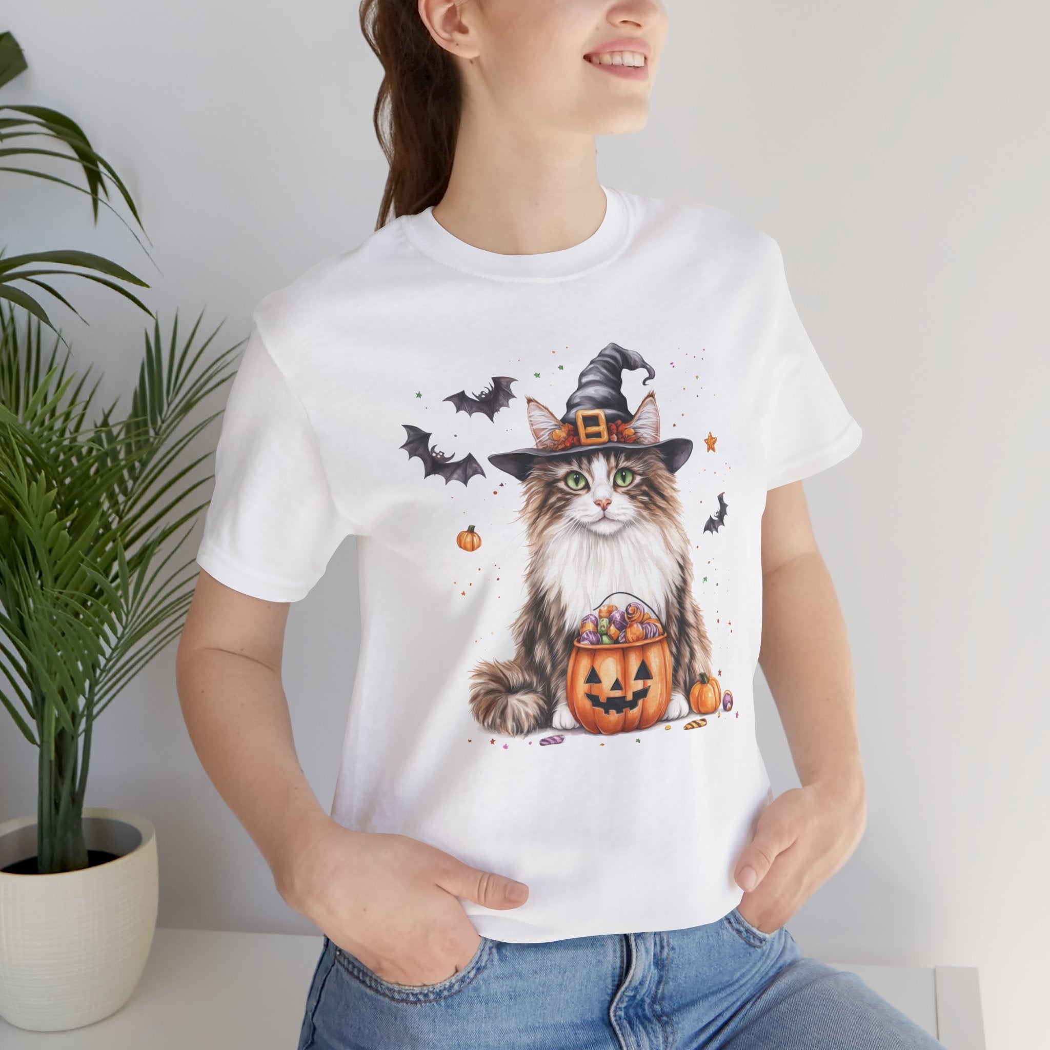 Longhair Tabby Cat Bewitched Tee
