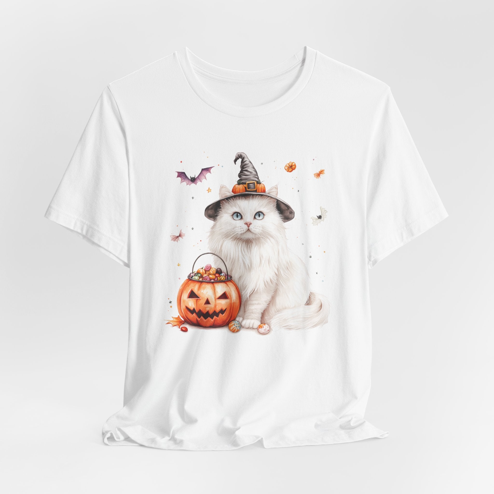 Longhair White Cat Bewitched Tee